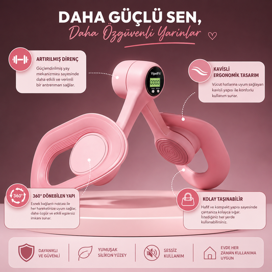 VipelFit™ Uyluk ve Pelvik Egzersiz Aleti