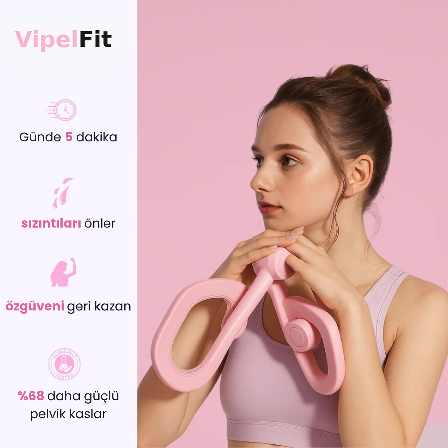VipelFit™ Uyluk ve Pelvik Egzersiz Aleti